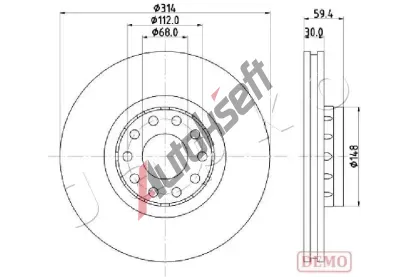 JAPKO Brzdov� kotou� JPK 600924C, 600924C