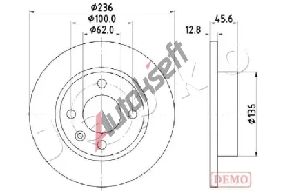 JAPKO Brzdový kotouč JPK 600946C, 600946C JAPKO Brzdový kotouč JPK 600946C, 600946C