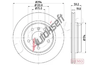 JAPKO Brzdov� kotou� - 294 mm JPK 610109C, 610109C