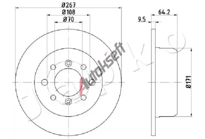 JAPKO Brzdový kotouč JPK 610235C, 610235C JAPKO Brzdový kotouč JPK 610235C, 610235C