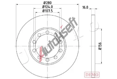 JAPKO Brzdový kotouč JPK 610314C, 610314C JAPKO Brzdový kotouč JPK 610314C, 610314C