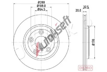 JAPKO Brzdov� kotou� JPK 610315C, 610315C