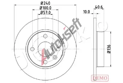 JAPKO Brzdov� kotou� JPK 610405C, 610405C