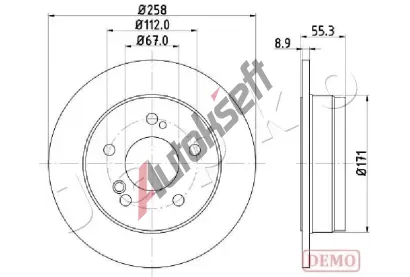 JAPKO Brzdov� kotou� - 258 mm JPK 610504C, 610504C