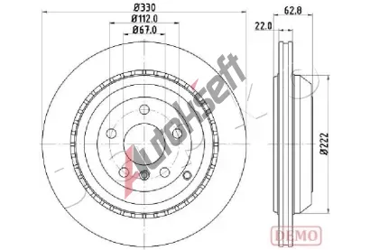 JAPKO Brzdov� kotou� - 330 mm JPK 610519C, 610519C