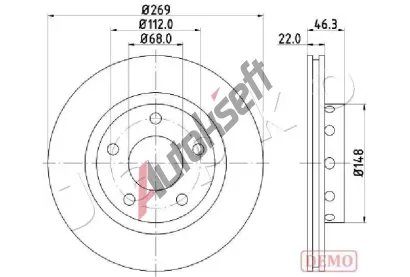 JAPKO Brzdový kotouč JPK 610913C, 610913C JAPKO Brzdový kotouč JPK 610913C, 610913C