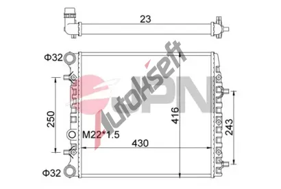 JPN Chladi� vody JPN 60C9057-JPN, 60C9057-JPN