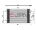 Kondenz�tor klimatizace&nbsp;JPN&nbsp;&dash;&nbsp;JPN 60C9073-JPN