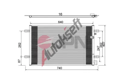 JPN Kondenz�tor klimatizace JPN 60C9073-JPN, 60C9073-JPN