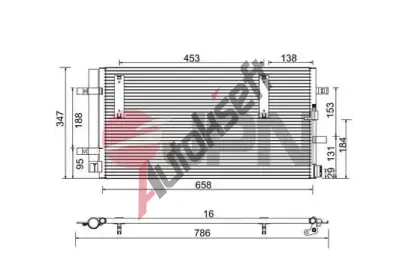 JPN Kondenz�tor klimatizace JPN 60C9077-JPN, 60C9077-JPN