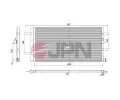 Kondenz�tor klimatizace&nbsp;JPN&nbsp;&dash;&nbsp;JPN 60C9080-JPN