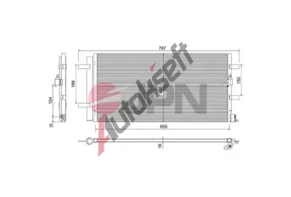 JPN Kondenz�tor klimatizace JPN 60C9080-JPN, 60C9080-JPN