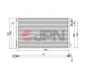 JPN Kondenz�tor klimatizace JPN 60C9084-JPN, 60C9084-JPN