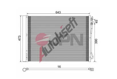 JPN Kondenzátor klimatizace JPN 60C9085-JPN, 60C9085-JPN JPN Kondenzátor klimatizace JPN 60C9085-JPN, 60C9085-JPN