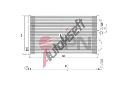 JPN Kondenz�tor klimatizace JPN 60C9088-JPN, 60C9088-JPN