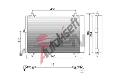 JPN Kondenz�tor klimatizace JPN 60C9089-JPN, 60C9089-JPN