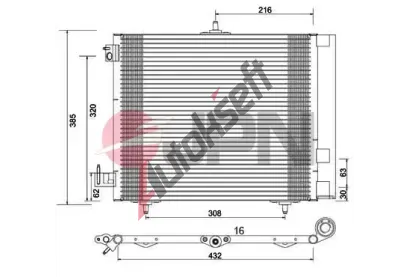 JPN Kondenz�tor klimatizace JPN 60C9090-JPN, 60C9090-JPN