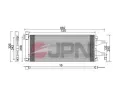 Kondenz�tor klimatizace&nbsp;JPN&nbsp;&dash;&nbsp;JPN 60C9094-JPN