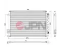 JPN Kondenz�tor klimatizace JPN 60C9099-JPN, 60C9099-JPN