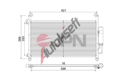 JPN Kondenz�tor klimatizace JPN 60C9101-JPN, 60C9101-JPN