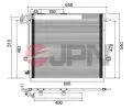 JPN Kondenz�tor klimatizace JPN 60C9103-JPN, 60C9103-JPN