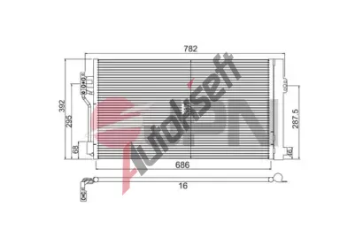 JPN Kondenz�tor klimatizace JPN 60C9104-JPN, 60C9104-JPN