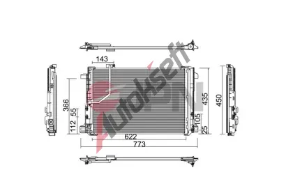 JPN Kondenz�tor klimatizace JPN 60C9106-JPN, 60C9106-JPN