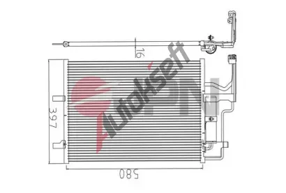 JPN Kondenz�tor klimatizace JPN 60C9108-JPN, 60C9108-JPN