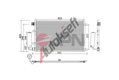 JPN Kondenz�tor klimatizace JPN 60C9110-JPN, 60C9110-JPN