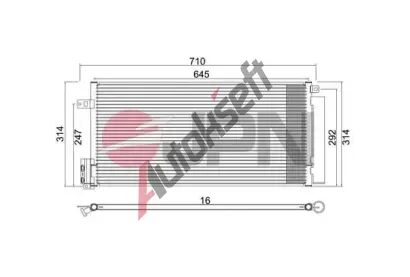 JPN Kondenz�tor klimatizace JPN 60C9113-JPN, 60C9113-JPN