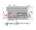 JPN Kondenz�tor klimatizace JPN 60C9115-JPN, 60C9115-JPN