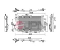 JPN Kondenz�tor klimatizace JPN 60C9117-JPN, 60C9117-JPN