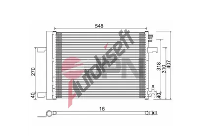 JPN Kondenz�tor klimatizace JPN 60C9119-JPN, 60C9119-JPN