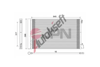JPN Kondenz�tor klimatizace JPN 60C9120-JPN, 60C9120-JPN