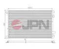 JPN Kondenz�tor klimatizace JPN 60C9125-JPN, 60C9125-JPN