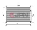 JPN Kondenz�tor klimatizace JPN 60C9130-JPN, 60C9130-JPN