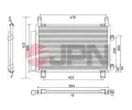 Kondenz�tor klimatizace&nbsp;JPN&nbsp;&dash;&nbsp;JPN 60C9133-JPN