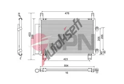 JPN Kondenzátor klimatizace JPN 60C9133-JPN, 60C9133-JPN JPN Kondenzátor klimatizace JPN 60C9133-JPN, 60C9133-JPN