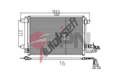 JPN Kondenz�tor klimatizace JPN 60C9140-JPN, 60C9140-JPN
