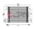 Kondenz�tor klimatizace&nbsp;JPN&nbsp;&dash;&nbsp;JPN 60C9142-JPN
