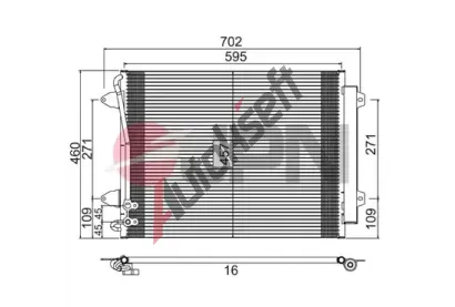 JPN Kondenz�tor klimatizace JPN 60C9142-JPN, 60C9142-JPN