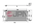 JPN Kondenz�tor klimatizace JPN 60C9144-JPN, 60C9144-JPN