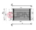 JPN Kondenz�tor klimatizace JPN 60C9145-JPN, 60C9145-JPN