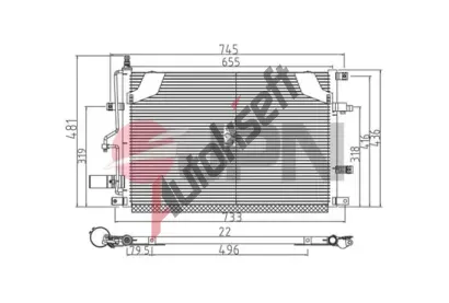 JPN Kondenz�tor klimatizace JPN 60C9146-JPN, 60C9146-JPN