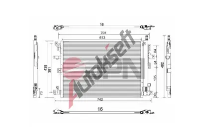 JPN Kondenz�tor klimatizace JPN 60C9148-JPN, 60C9148-JPN