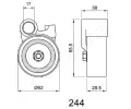 JAPANPARTS Napna ozubenho emenu JPP BE-244, BE-244