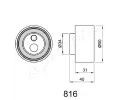 JAPANPARTS Napínač ozubeného řemenu JPP BE-816, BE-816