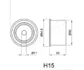 JAPANPARTS Napna ozubenho emenu JPP BE-H15, BE-H15