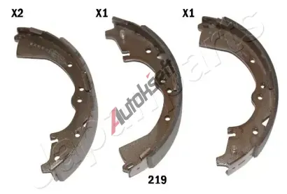 JAPANPARTS Sada brzdových čelistí JPP GF-219AF, GF-219AF JAPANPARTS Sada brzdových čelistí JPP GF-219AF, GF-219AF