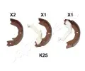JAPANPARTS Sada brzdovch elist parkovac brzdy ‐ JPP GF-K25AF